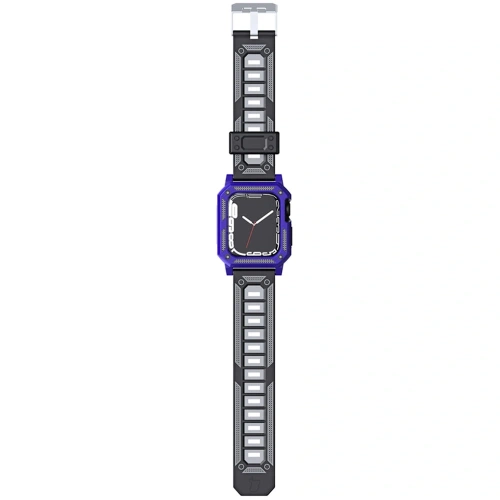 Kup Etui z paskiem Bizon Strap + Case Watch Armor do Apple Watch 40 / 41mm fioletowe - BIZ295 - {ean13} - Sklep Home Screen