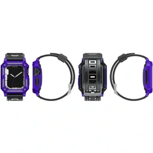 Kup Etui z paskiem Bizon Strap + Case Watch Armor do Apple Watch 40 / 41mm fioletowe - BIZ295 - {ean13} - Sklep Home Screen