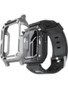 Kup Etui z paskiem Bizon Strap + Case Watch Armor do Apple Watch 40 / 41mm stříbrné - BIZ296 - {ean13} - Sklep Home Screen