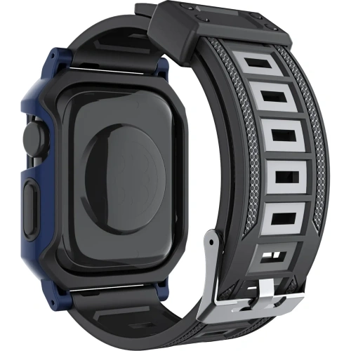 Kup Etui z paskiem Bizon Strap + Case Watch Armor do Apple Watch 40 / 41mm granatowe - BIZ297 - {ean13} - Sklep Home Screen