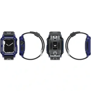 Kup Etui z paskiem Bizon Strap + Case Watch Armor do Apple Watch 40 / 41mm granatowe - BIZ297 - {ean13} - Sklep Home Screen