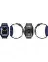 Kup Etui z paskiem Bizon Strap + Case Watch Armor do Apple Watch 40 / 41mm modré - BIZ297 - {ean13} - Sklep Home Screen