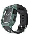 Etui z paskiem Bizon Strap + Case Watch Armor do Apple Watch 40 / 41mm zelené