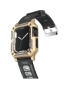 Kup Etui z paskiem Bizon Strap + Case Watch Armor do Apple Watch 40 / 41mm złote - BIZ299 - {ean13} - Sklep Home Screen