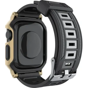 Kup Etui z paskiem Bizon Strap + Case Watch Armor do Apple Watch 40 / 41mm złote - BIZ299 - {ean13} - Sklep Home Screen