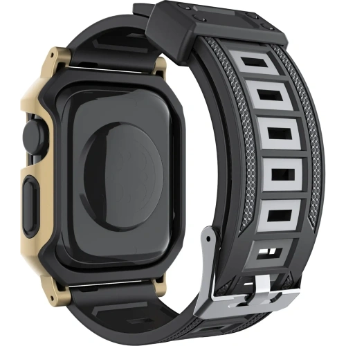 Kup Etui z paskiem Bizon Strap + Case Watch Armor do Apple Watch 40 / 41mm złote - BIZ299 - {ean13} - Sklep Home Screen
