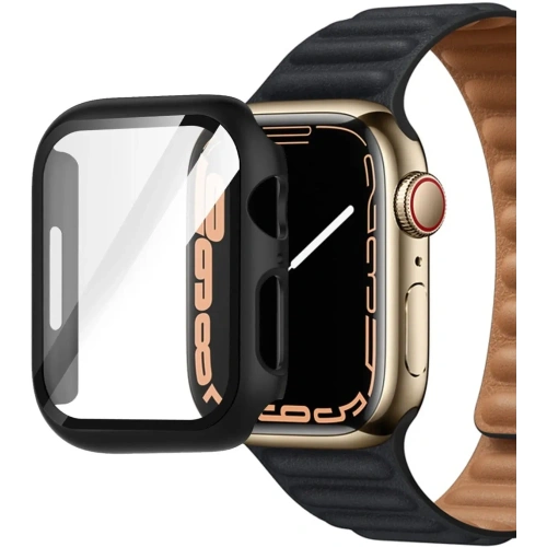 Kup Bizon Case Case + Set de Sticlă Apple Watch 8/7 45mm negru - BIZ300 - {ean13} - Sklep Home Screen
