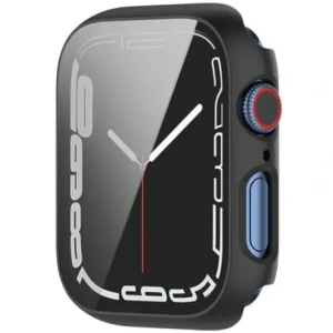 Kup Etui ze szkłem Bizon Case Case + Glass Set Apple Watch 8/7 45mm czarne - BIZ300 - {ean13} - Sklep Home Screen