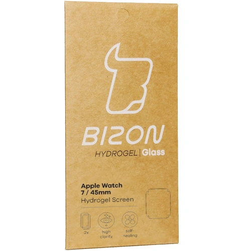 Kup Folia hydrożelowa na ekran Bizon Glass Hydrogel Apple Watch 8/7 45mm [2 PACK] - BIZ301 - {ean13} - Sklep Home Screen