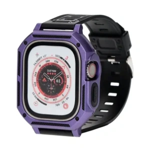 Kup Etui z paskiem Bizon Strap + Case Watch Armor do Apple Watch Ultra 49mm fialové - BIZ307 - {ean13} - Sklep Home Screen
