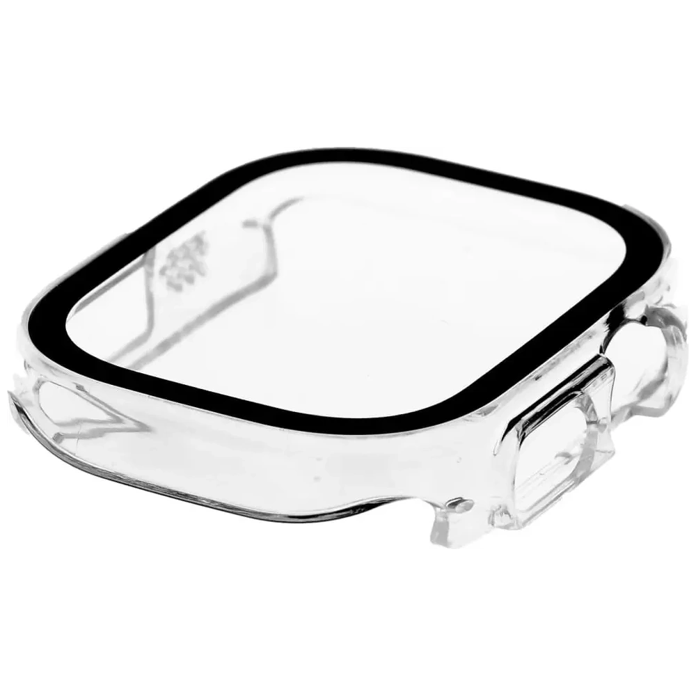 Etui Bizon Case+Glass do Apple Watch Ultra 49mm przezroczyste