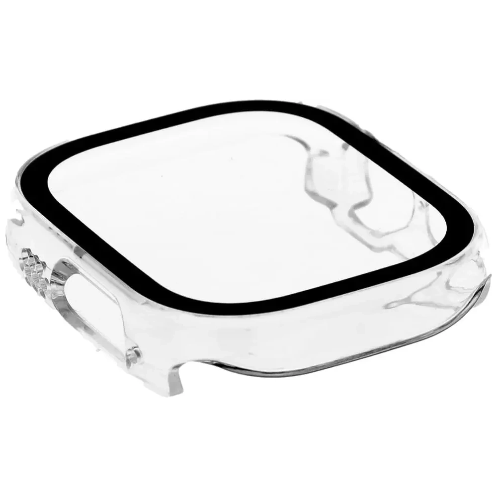 Etui Bizon Case+Glass do Apple Watch Ultra 49mm przezroczyste