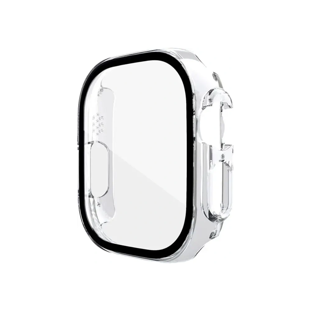 Etui Bizon Case+Glass do Apple Watch Ultra 49mm przezroczyste