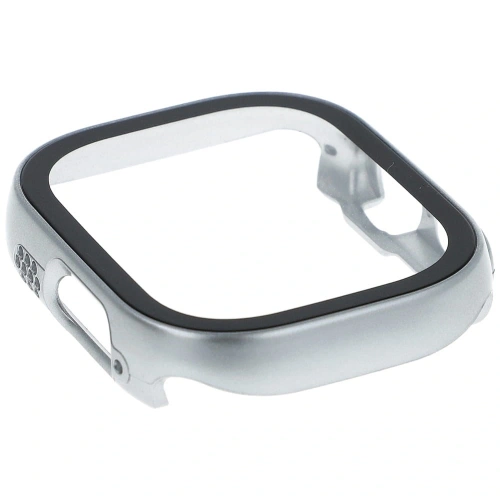 Kup Bizon Case+Glass Apple Watch Ultra 49mm silber - BIZ311 - {ean13} - Sklep Home Screen