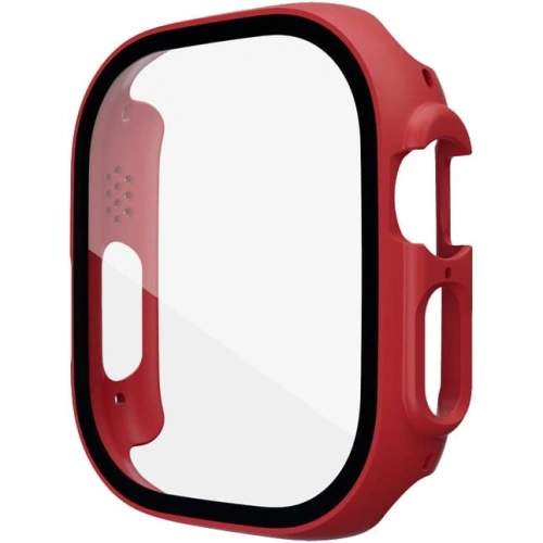 Kup Etui Bizon Case+Glass do Apple Watch Ultra 49mm czerwone - BIZ312 - {ean13} - Sklep Home Screen