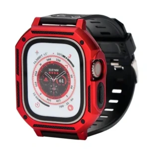 Kup Bizon Strap + Case Watch Armor Apple Watch Ultra 49mm rot - BIZ313 - {ean13} - Sklep Home Screen