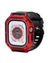 Buy Bizon Strap + Case Watch Armor Apple Watch Ultra 49mm red - BIZ313 - {ean13} - Home Screen Store Europe