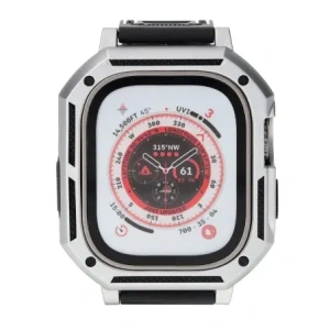 Kup Bizon Strap + Case Watch Armor Apple Watch Ultra 49mm Silber - BIZ314 - {ean13} - Sklep Home Screen