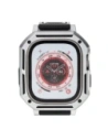 Kup Etui z páskem Bizon Strap + Case Watch Armor do Apple Watch Ultra 49mm stříbrné - BIZ314 - {ean13} - Sklep Home Screen