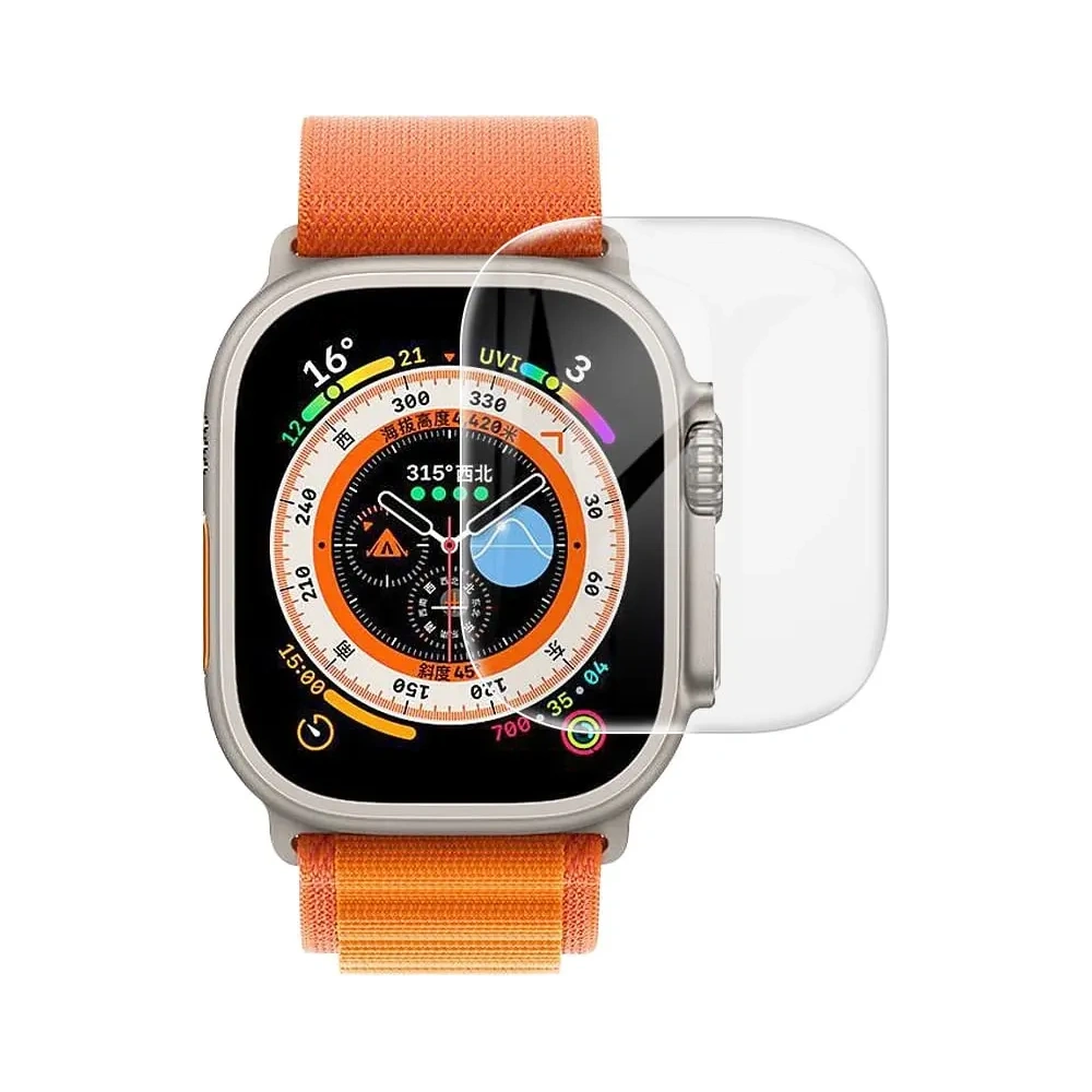 Folia hydrożelowa na ekran Bizon Glass Hydrogel Apple Watch Ultra 49mm [2 PACK]