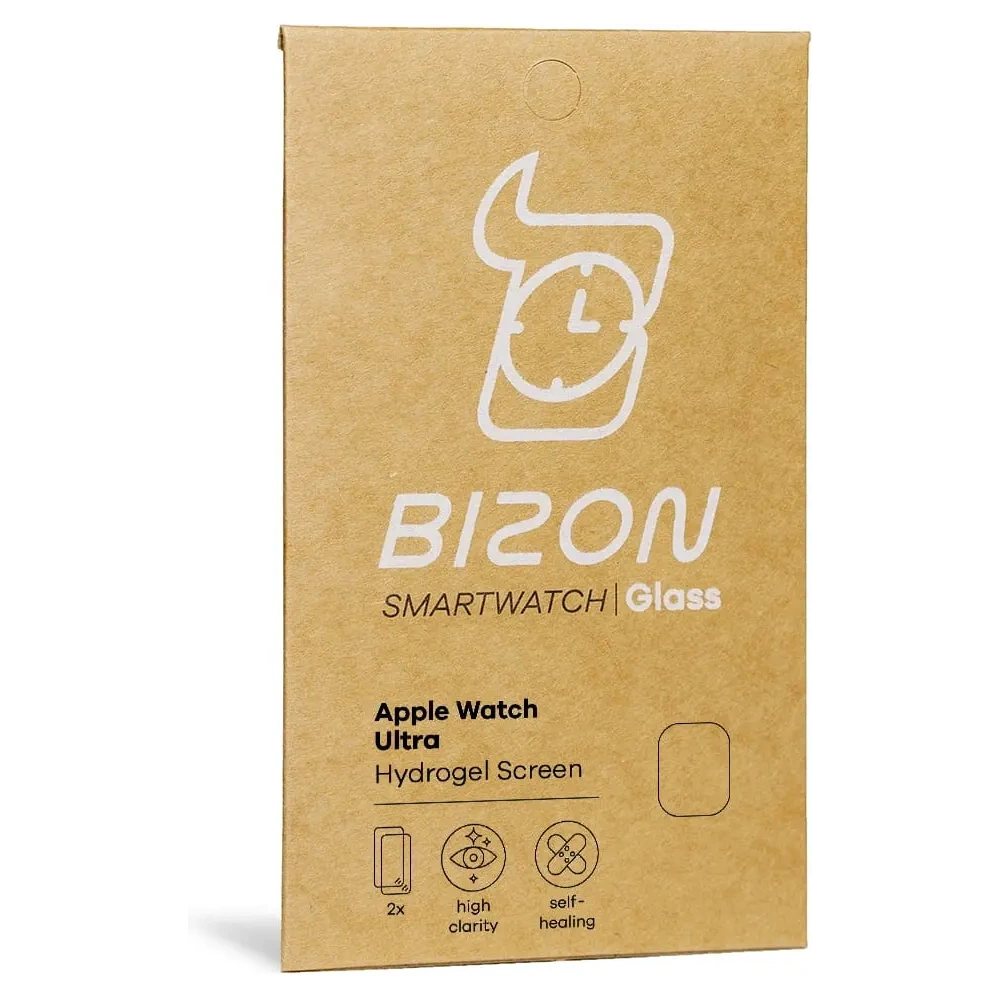 Folia hydrożelowa na ekran Bizon Glass Hydrogel Apple Watch Ultra 49mm [2 PACK]