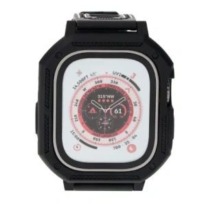 Kup Bizon Strap + Case Watch Armor Apple Watch Ultra 49mm schwarz - BIZ316 - {ean13} - Sklep Home Screen