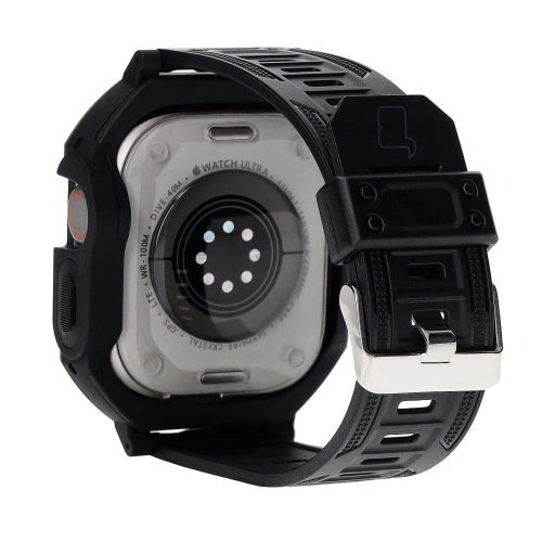 Kup Bizon Strap + Case Watch Armor Apple Watch Ultra 49mm schwarz - BIZ316 - {ean13} - Sklep Home Screen