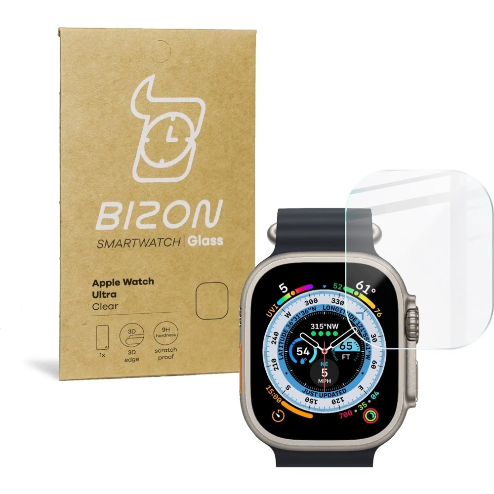 Szkło hartowane Bizon Glass Clear do Apple Watch Ultra 49mm