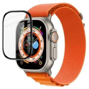 Kup Bizon Glass Edge Apple Watch Ultra 49mm schwarz - BIZ318 - {ean13} - Sklep Home Screen