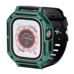 Kup Etui z paskiem Bizon Strap + Case Watch Armor do Apple Watch Ultra 49mm zelené - BIZ319 - {ean13} - Sklep Home Screen