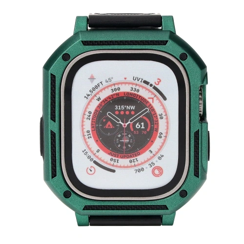 Kup Bizon Strap + Case Watch Armor Apple Watch Ultra 49mm verde - BIZ319 - {ean13} - Sklep Home Screen