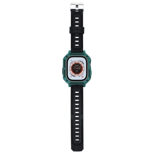 Kup Etui z paskiem Bizon Strap + Case Watch Armor do Apple Watch Ultra 49mm zielone - BIZ319 - {ean13} - Sklep Home Screen