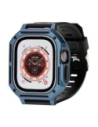 Bizon Strap + Carcasă Armură Ceas Apple Watch Ultra 49mm albastru închis