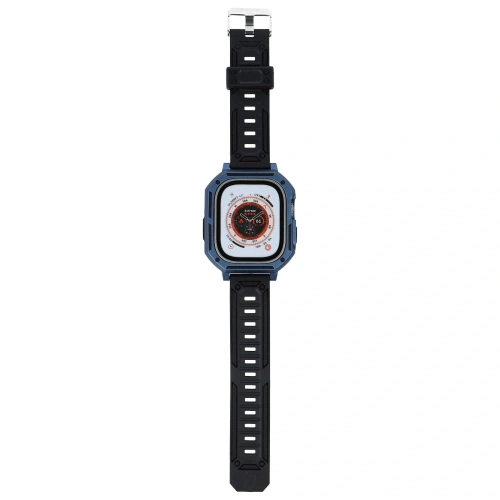 Buy Bizon Strap + Case Watch Armor Apple Watch Ultra 49mm navy blue - BIZ320 - {ean13} - Home Screen Store Europe