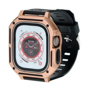 Kup Etui z paskiem Bizon Strap + Case Watch Armor do Apple Watch Ultra 49mm zlaté - BIZ321 - {ean13} - Sklep Home Screen