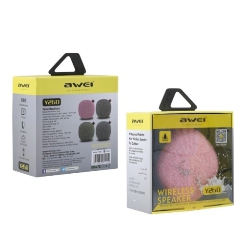 Kup AWEI Mini-Bluetooth-Lautsprecher Y260 grau/grau - AWEI002GRY - {ean13} - Sklep Home Screen