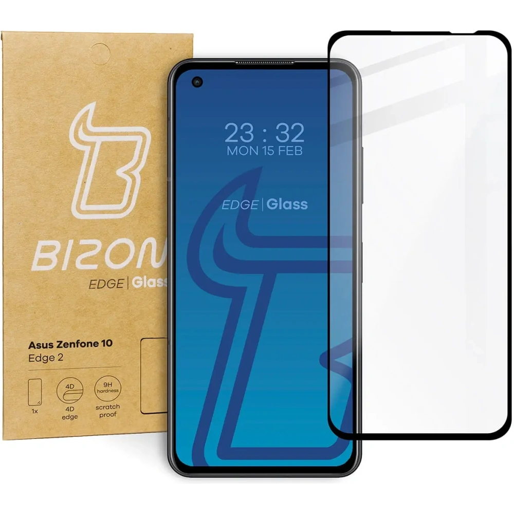 Szkło hartowane Bizon Glass Edge 2 do Asus Zenfone 10 czarne