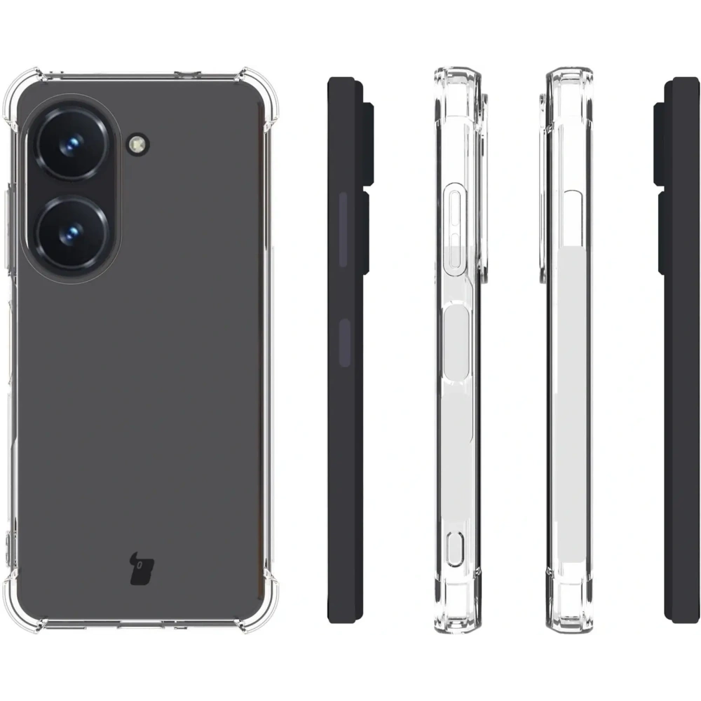 Elastyczne etui Bizon Case Salpa do Asus Zenfone 10 / 9 przezroczyste