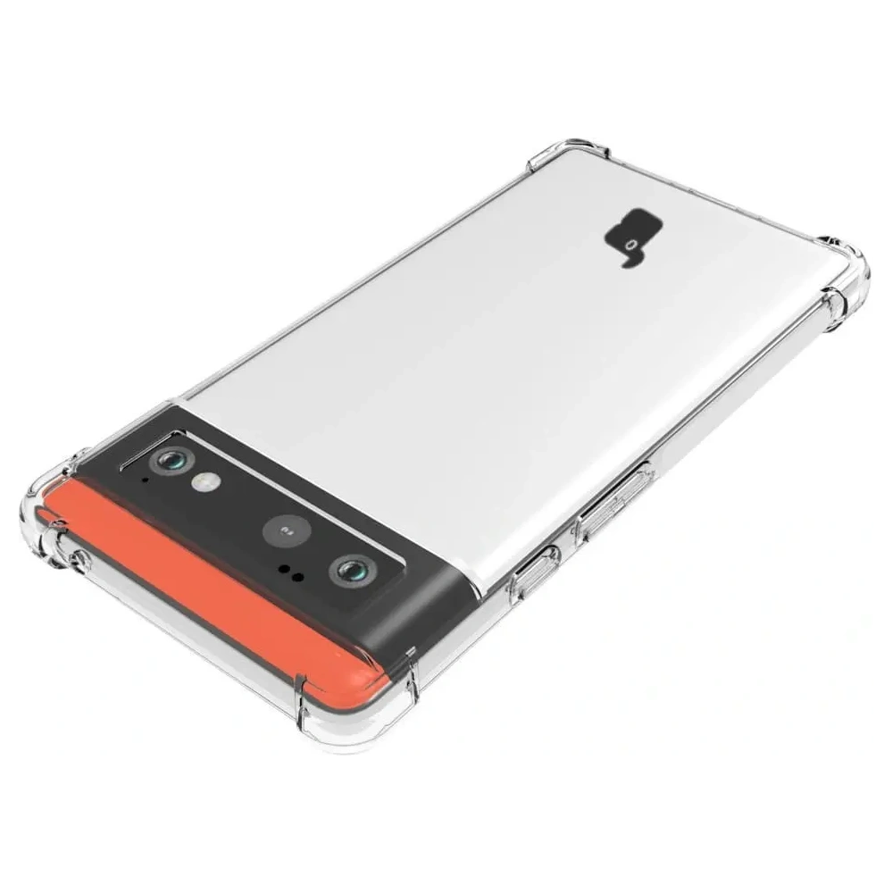 Etui + 2x szkło na ekran + obiektyw Bizon Case Clear Pack do Google Pixel 6 przezroczyste