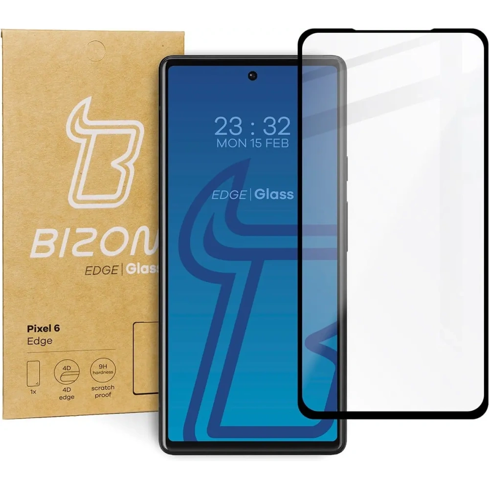 Szkło hartowane Bizon Glass Edge do Google Pixel 6 czarne