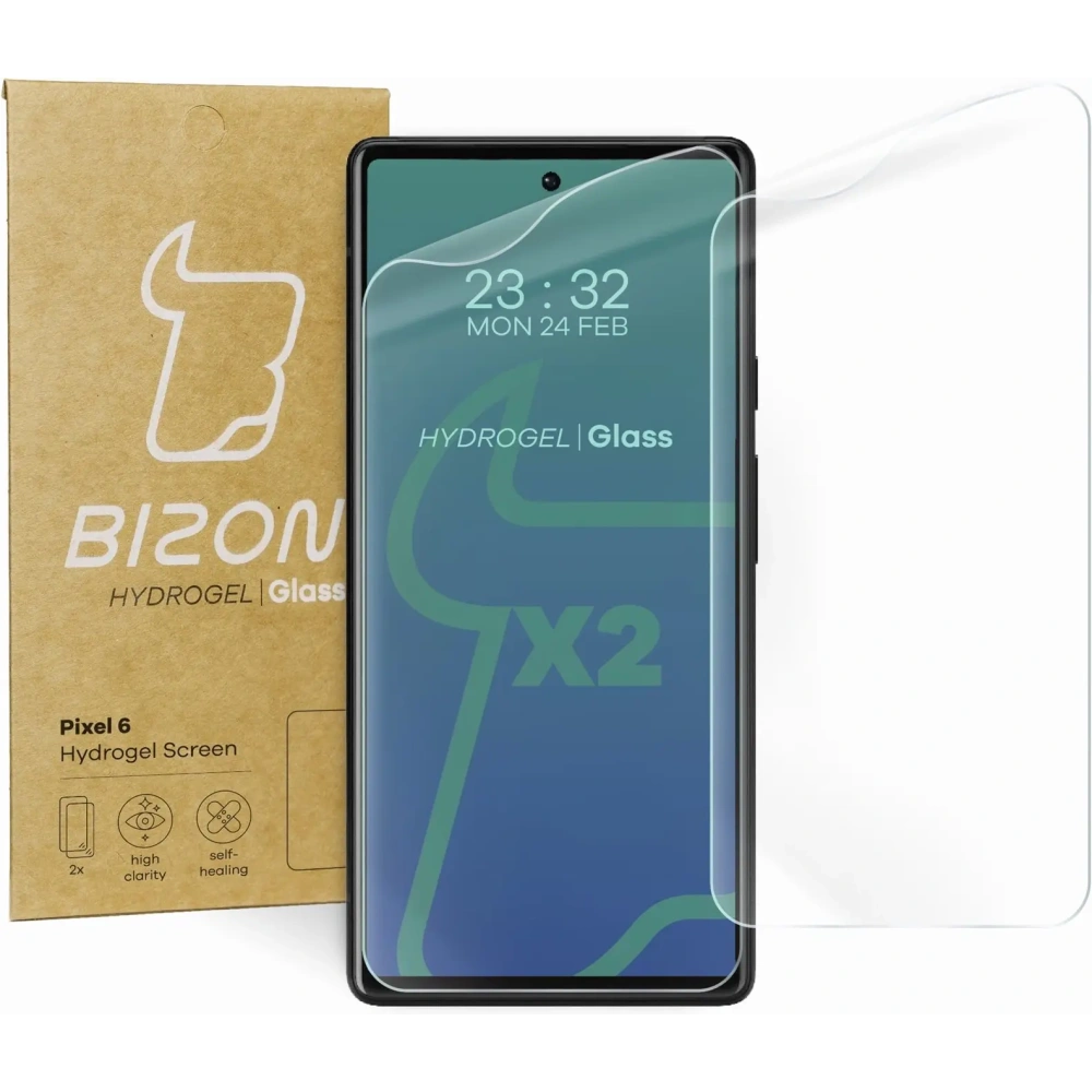 Folia hydrożelowa na ekran Bizon Glass Hydrogel Google Pixel 6 [2 PACK]