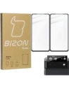 Bizon Glass Edge gehärtetes Glas - [2 PACK] + Linsenschutz Google Pixel 6 schwarz