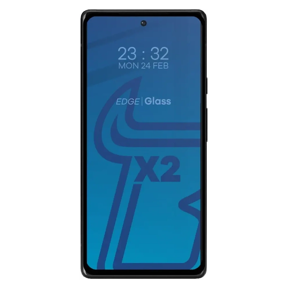 Szkło hartowane Bizon Glass Edge - [2 PACK] + ochrona na obiektyw Google Pixel 6 czarne