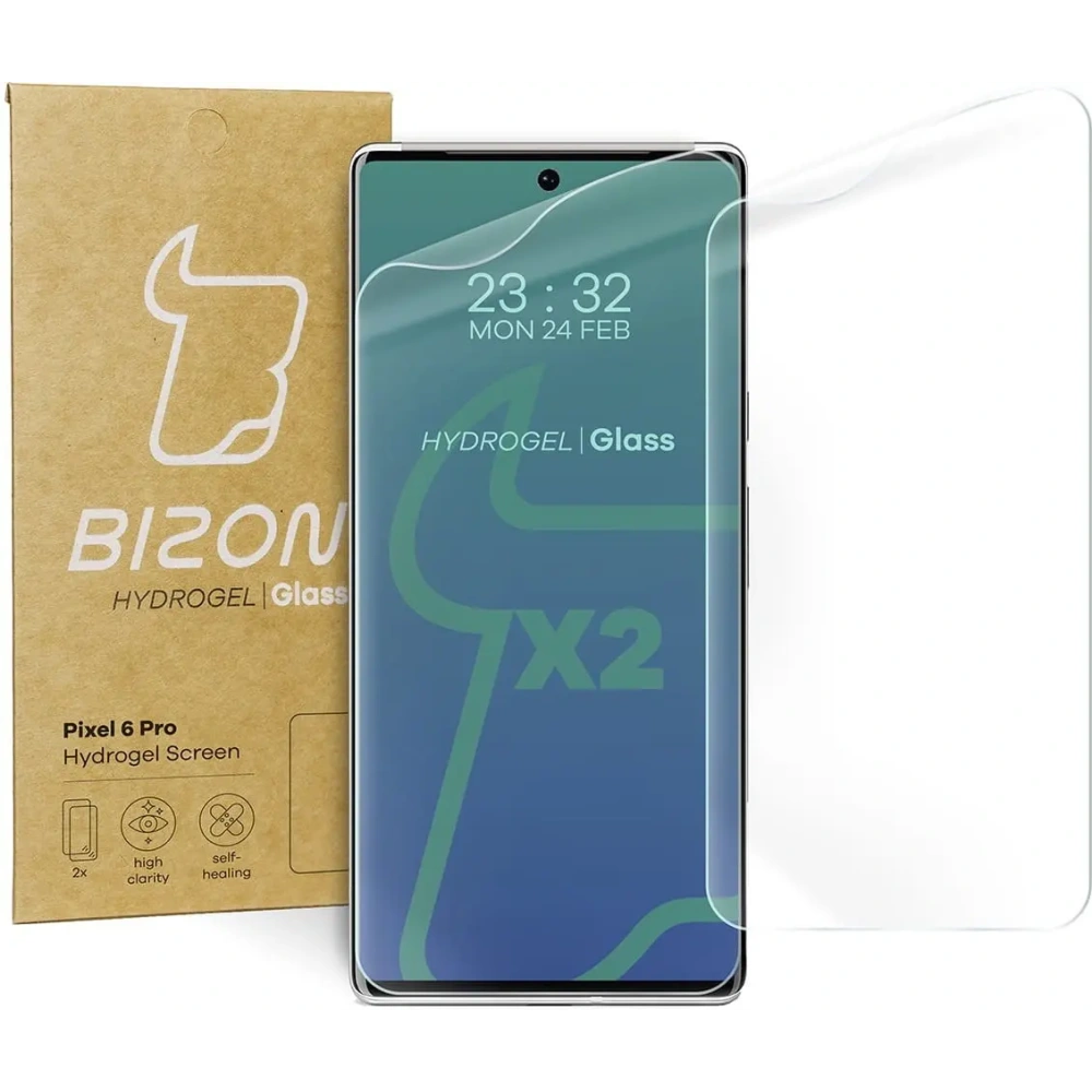 Folia hydrożelowa na ekran Bizon Glass Hydrogel Google Pixel 6 Pro [2 PACK]