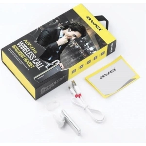 AWEI In-Ear Wireless Headset Bluetooth mono A850BL white