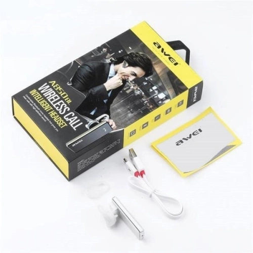 Buy AWEI In-Ear Wireless Headset Bluetooth mono A850BL white - AWEI007WHT - {ean13} - Home Screen Store Europe