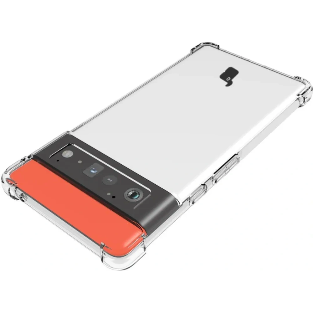 Etui + 2x folia + obiektyw Bizon Case Clear Pack do Google Pixel 6 Pro przezroczyste