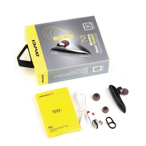 Buy AWEI In-Ear Wireless Headset Bluetooth mono N1 grey - AWEI009GRY - {ean13} - Home Screen Store Europe