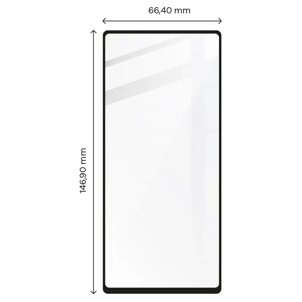 Szkło hartowane Bizon Glass Edge do Pixel 6A czarne