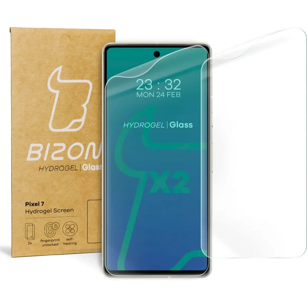 Folia hydrożelowa na ekran Bizon Glass Hydrogel do Pixel 7 [2 PACK]